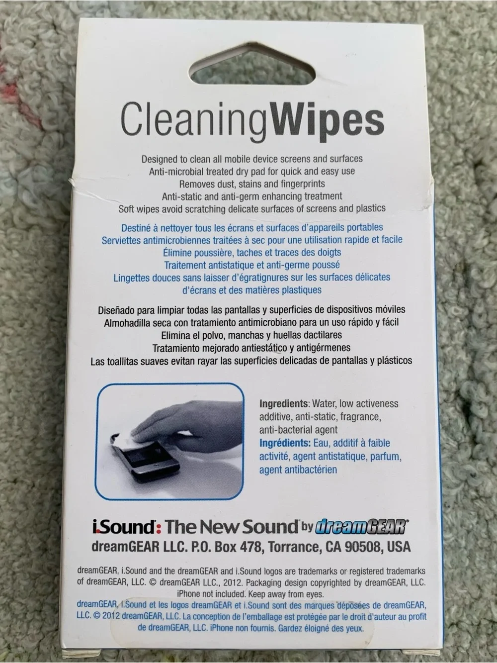 iSound Cleaning Wipes for Mobile Screens & Portable Devices (20 Pack)
